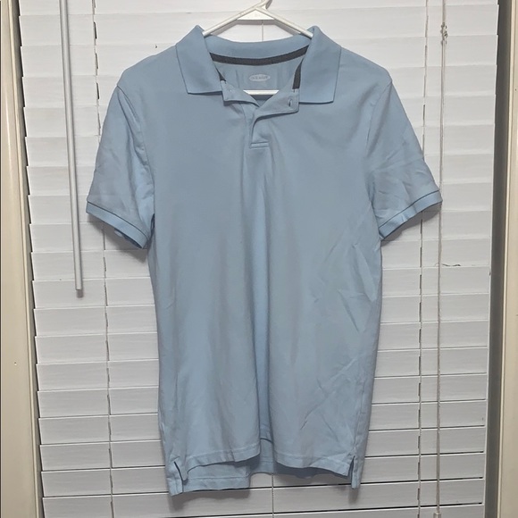 Sky blue men’s short sleeve polo - Picture 1 of 3